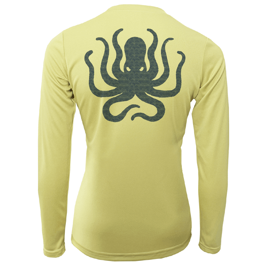 Saltwater Born Curaçao, Netherlands Kraken Women's Long Sleeve UPF 50+ Dry - Fit Shirt - Angler's Pro Tackle & Outdoors