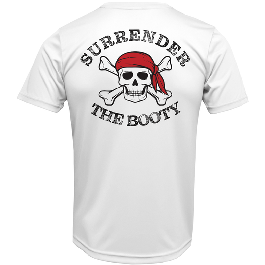 Saltwater Born DFW, TX Freshwater Born "Surrender The Booty" Men's Short Sleeve UPF 50+ Dry - Fit Shirt - Angler's Pro Tackle & Outdoors