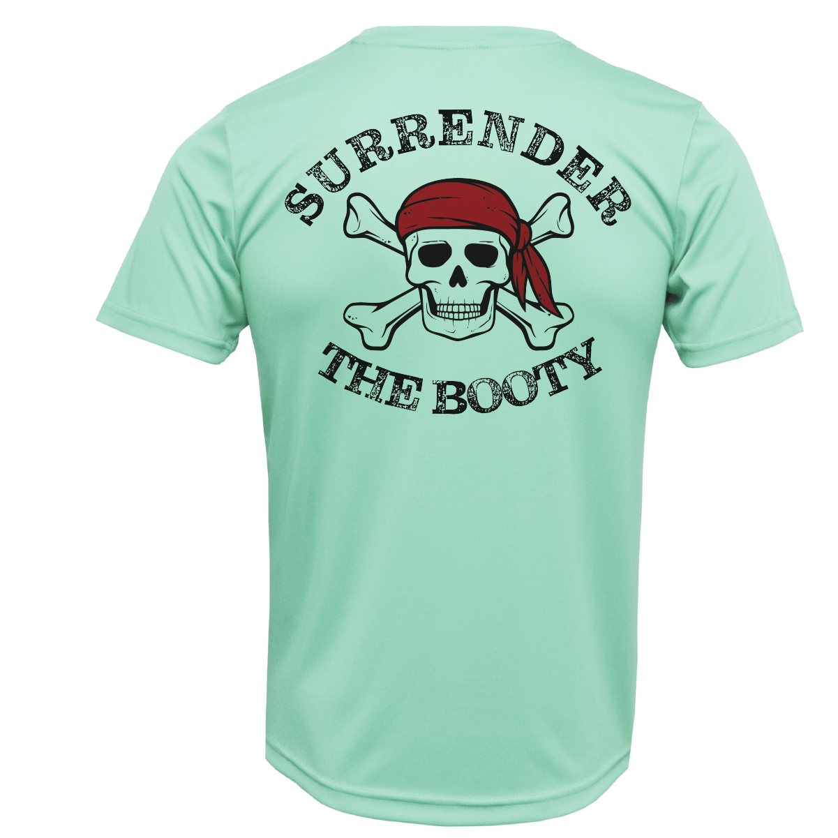 Saltwater Born DFW, TX Freshwater Born "Surrender The Booty" Men's Short Sleeve UPF 50+ Dry - Fit Shirt - Angler's Pro Tackle & Outdoors