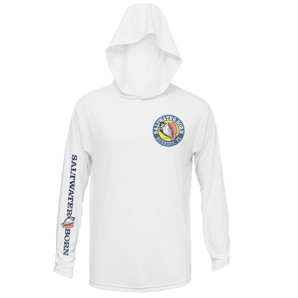 Saltwater Born Dunedin, FL Action Tarpon Long Sleeve UPF 50+ Dry - Fit Hoodie - Angler's Pro Tackle & Outdoors