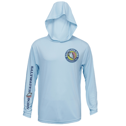 Saltwater Born Dunedin, FL Action Tarpon Long Sleeve UPF 50+ Dry - Fit Hoodie - Angler's Pro Tackle & Outdoors