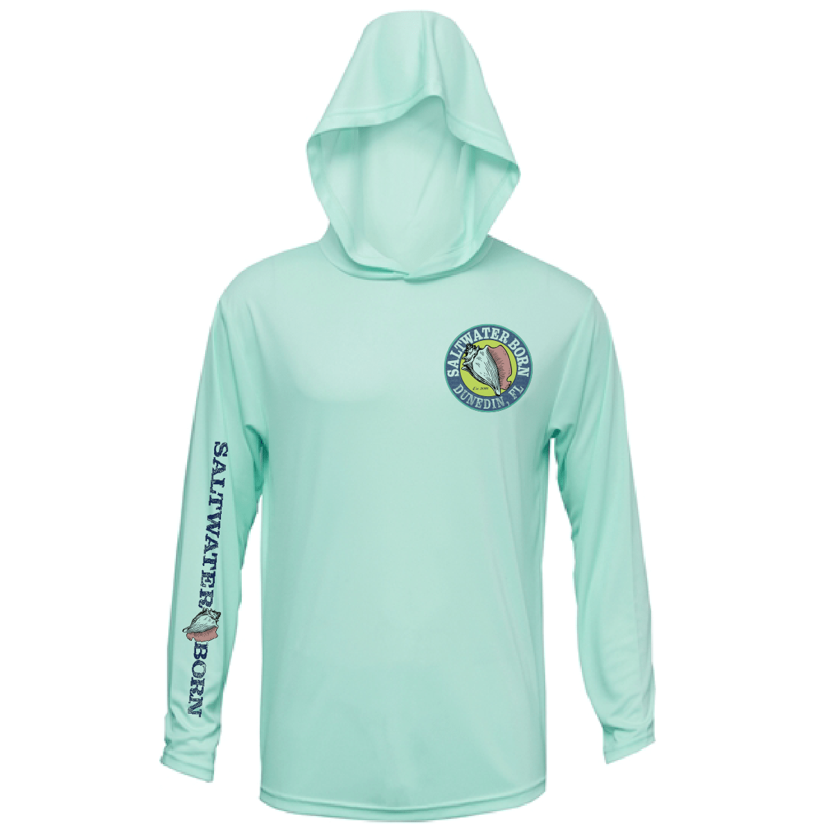 Saltwater Born Dunedin, FL Action Tarpon Long Sleeve UPF 50+ Dry - Fit Hoodie - Angler's Pro Tackle & Outdoors