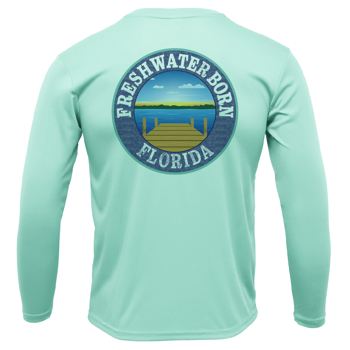 Saltwater Born Florida Diver Freshwater Born Boy's Long Sleeve UPF 50+ Dry - Fit Shirt - Angler's Pro Tackle & Outdoors