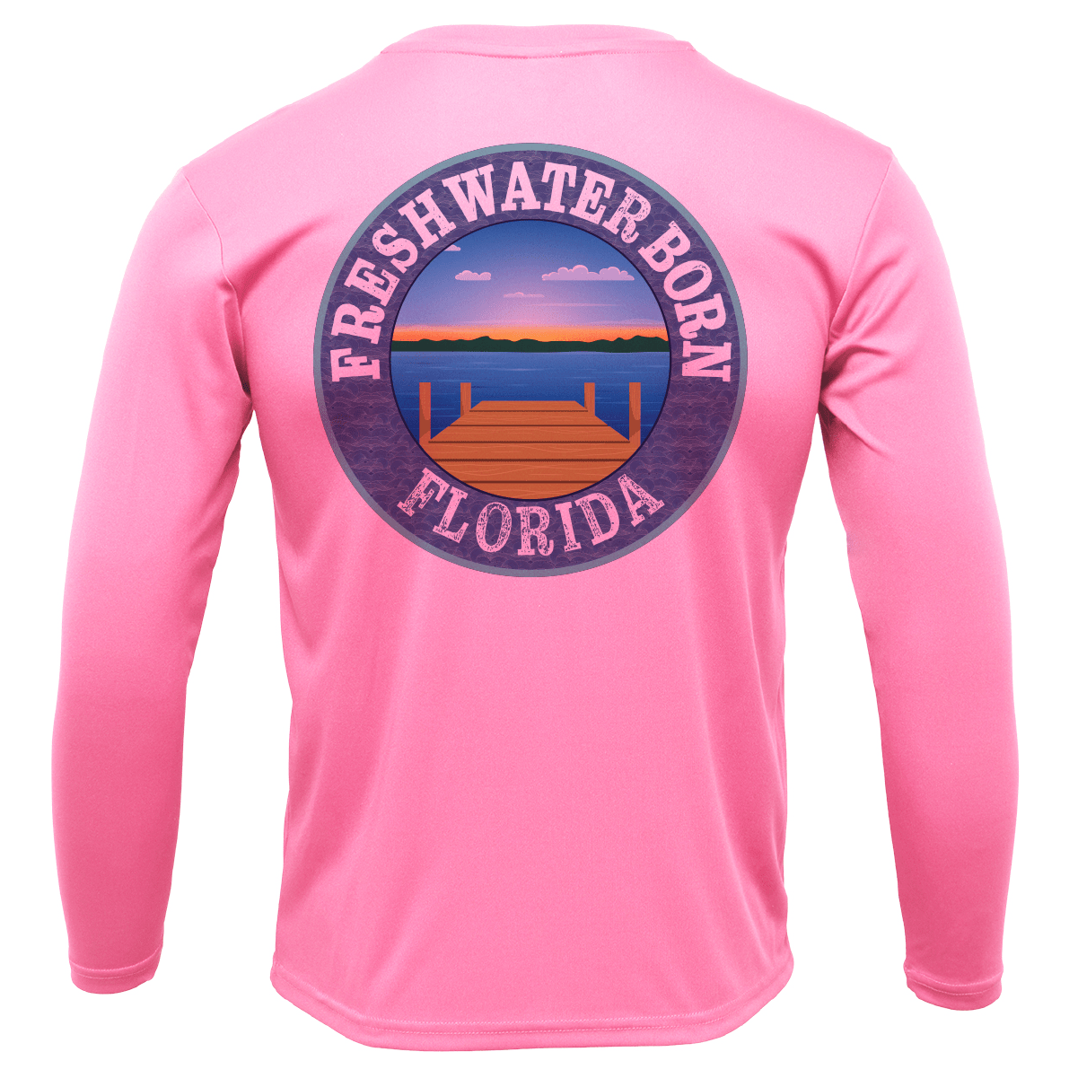 Saltwater Born Florida Diver Freshwater Born Girl's Long Sleeve UPF 50+ Dry - Fit Shirt - Angler's Pro Tackle & Outdoors