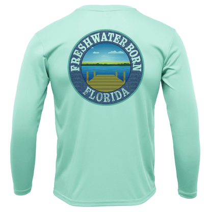 Saltwater Born Florida Diver Freshwater Born Girl's Long Sleeve UPF 50+ Dry - Fit Shirt - Angler's Pro Tackle & Outdoors