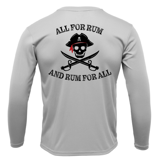 Saltwater Born Florida Freshwater Born "All For Rum and Rum For All" Boy's Long Sleeve UPF 50+ Dry - Fit Shirt - Angler's Pro Tackle & Outdoors