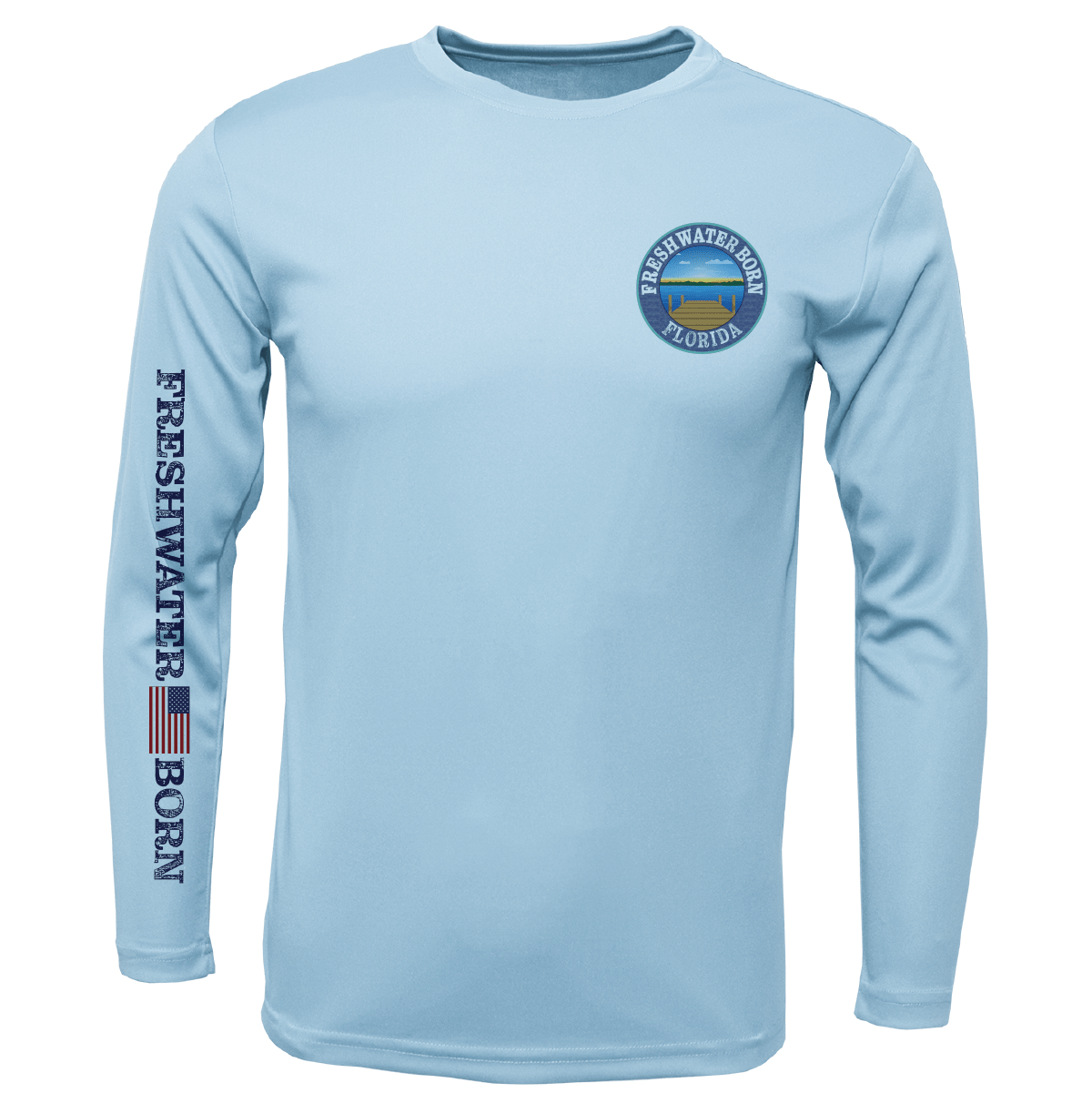 Saltwater Born Florida Freshwater Born "All For Rum and Rum For All" Men's Long Sleeve UPF 50+ Dry - Fit Shirt - Angler's Pro Tackle & Outdoors