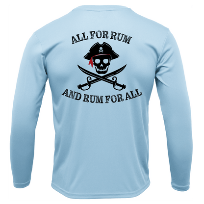 Saltwater Born Florida Freshwater Born "All For Rum and Rum For All" Men's Long Sleeve UPF 50+ Dry - Fit Shirt - Angler's Pro Tackle & Outdoors