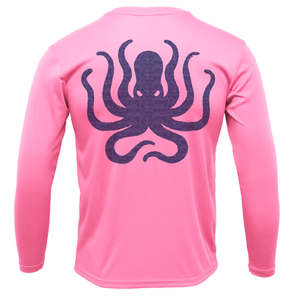 Saltwater Born Florida Freshwater Born Kraken Girl's Long Sleeve UPF 50+ Dry - Fit Shirt - Angler's Pro Tackle & Outdoors