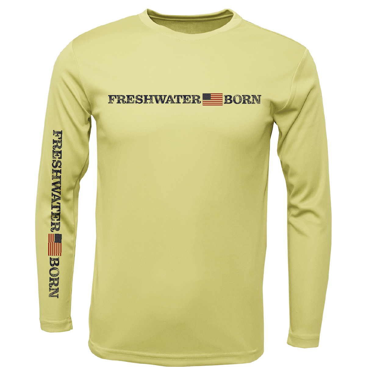 Saltwater Born Florida Freshwater Born Linear Logo Girl's Long Sleeve UPF 50+ Dry - Fit Shirt - Angler's Pro Tackle & Outdoors