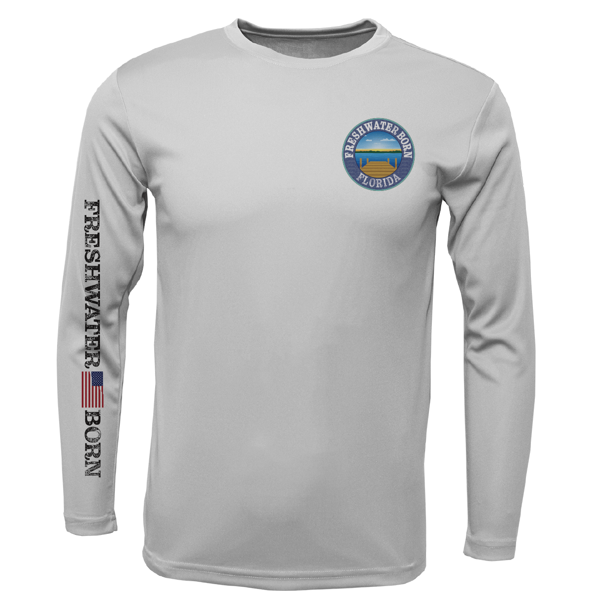 Saltwater Born Florida Freshwater Born "Surrender The Booty" Boy's Long Sleeve UPF 50+ Dry - Fit Shirt - Angler's Pro Tackle & Outdoors