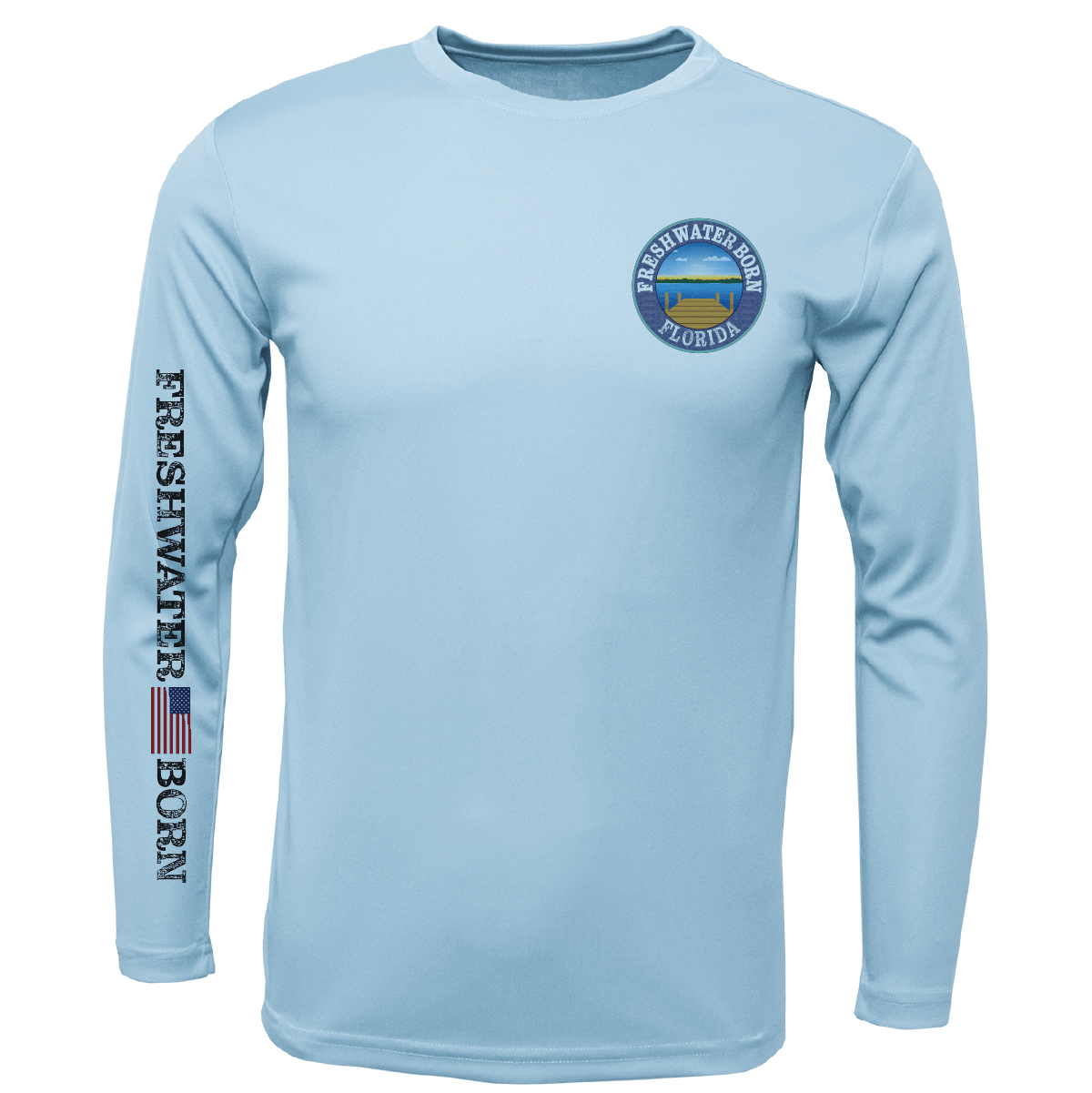 Saltwater Born Florida Freshwater Born "Surrender The Booty" Boy's Long Sleeve UPF 50+ Dry - Fit Shirt - Angler's Pro Tackle & Outdoors