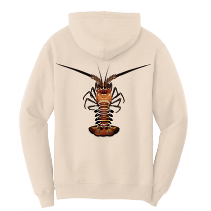 Saltwater Born Florida Keys Realistic Lobster Cotton Hoodie - Angler's Pro Tackle & Outdoors