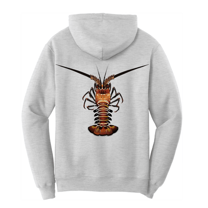 Saltwater Born Florida Keys Realistic Lobster Cotton Hoodie - Angler's Pro Tackle & Outdoors