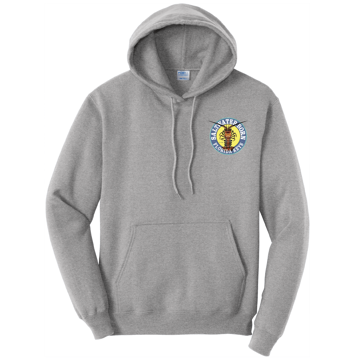 Saltwater Born Florida Keys Realistic Lobster Cotton Hoodie - Angler's Pro Tackle & Outdoors