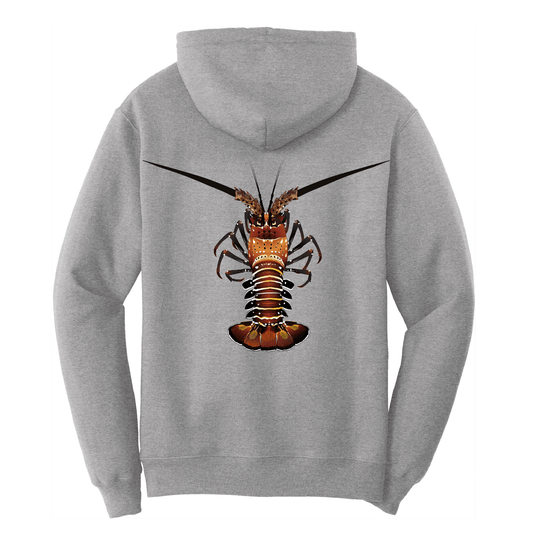 Saltwater Born Florida Keys Realistic Lobster Cotton Hoodie - Angler's Pro Tackle & Outdoors