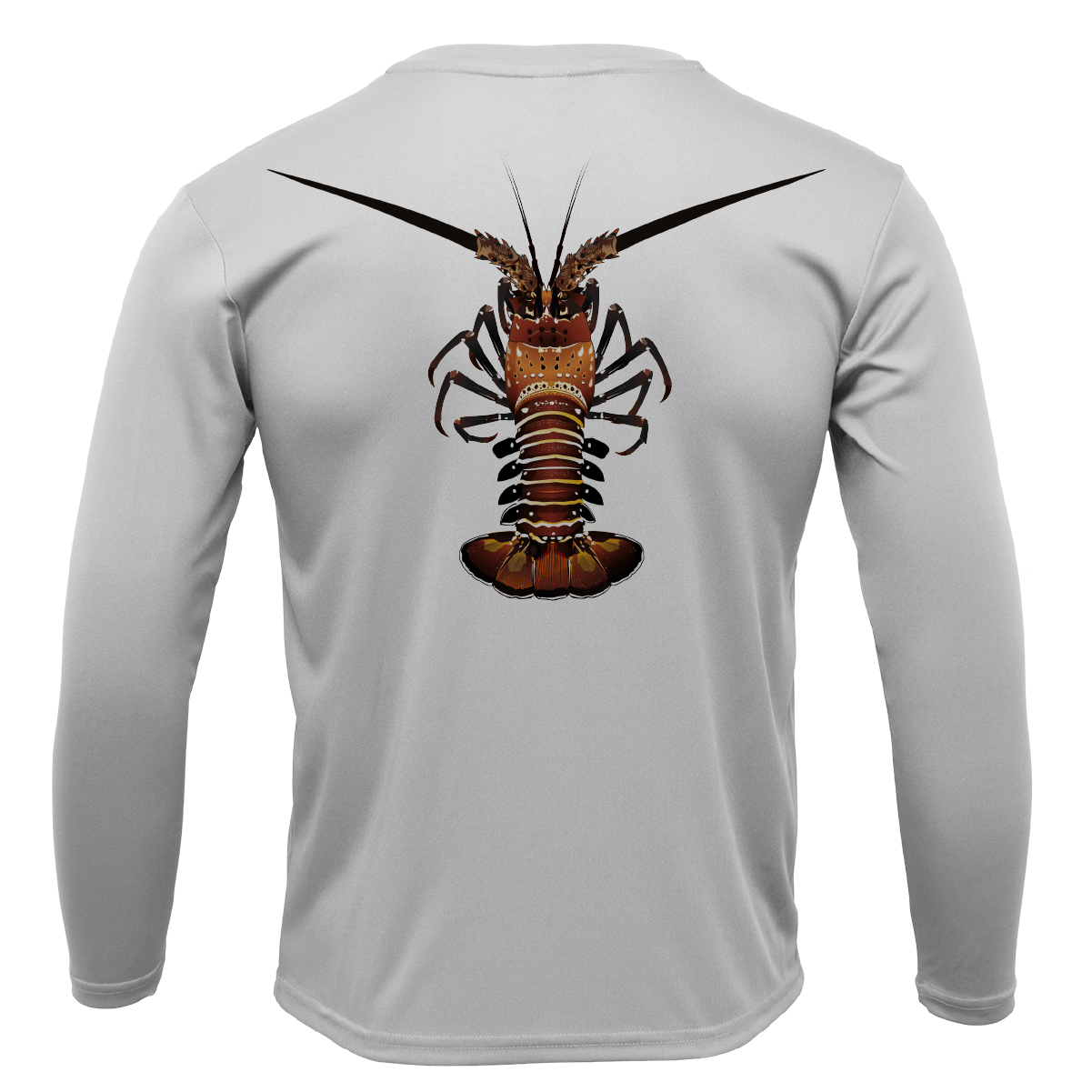 Saltwater Born Florida Keys Realistic Lobster Men's Long Sleeve UPF 50+ Dry - Fit Shirt - Angler's Pro Tackle & Outdoors