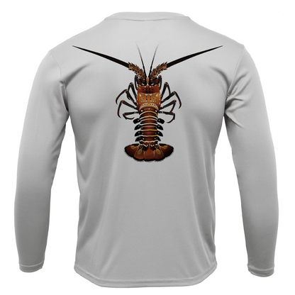 Saltwater Born Florida Keys Realistic Lobster Men's Long Sleeve UPF 50+ Dry - Fit Shirt - Angler's Pro Tackle & Outdoors