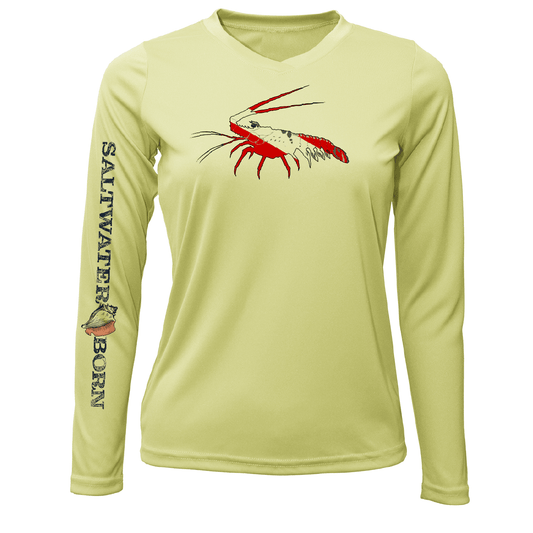 Saltwater Born Florida Lobster Long Sleeve UPF 50+ Dry - Fit Shirt - Angler's Pro Tackle & Outdoors