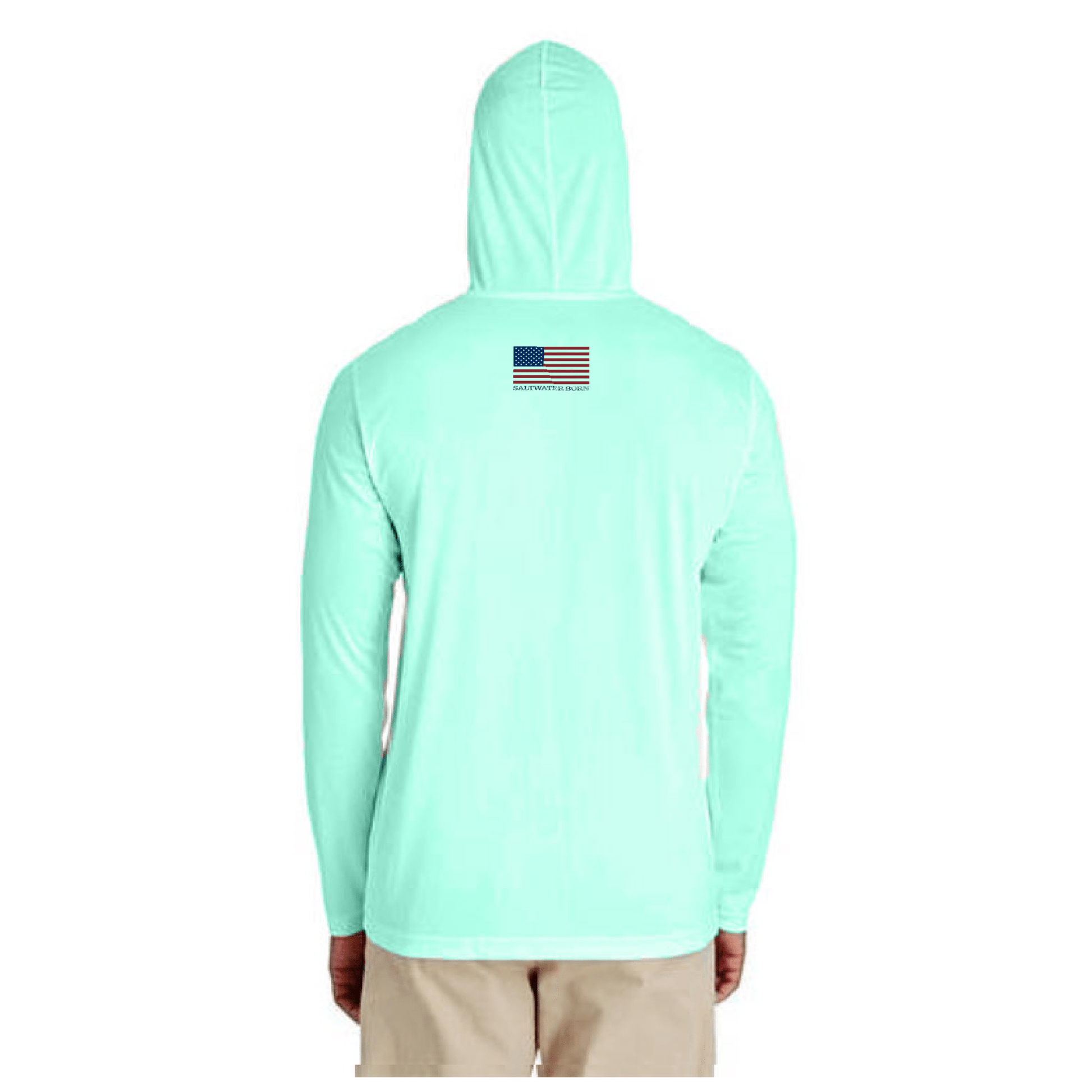 Saltwater Born Florida USA Boys and Girls Long Sleeve UPF 50+ Dry - Fit Hoody - Angler's Pro Tackle & Outdoors