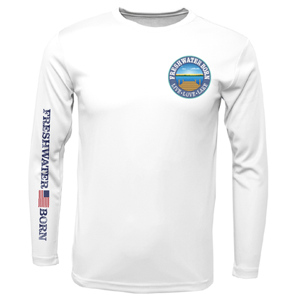 Saltwater Born Freshwater Born "Live Love Lake" Kraken Men's Long Sleeve UPF 50+ Dry - Fit Shirt - Angler's Pro Tackle & Outdoors