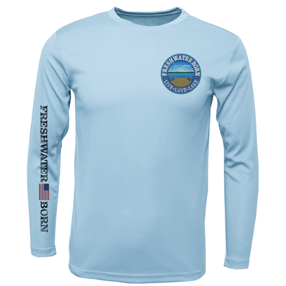 Saltwater Born Freshwater Born "Live Love Lake" Surrender the Booty Men's Long Sleeve UPF 50+ Dry - Fit Shirt - Angler's Pro Tackle & Outdoors