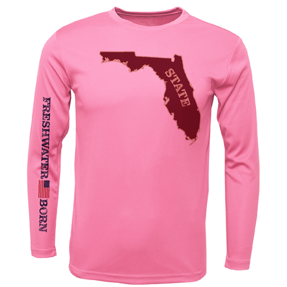 Saltwater Born FSU Garnet and Gold Freshwater Born Girl's Long Sleeve UPF 50+ Dry - Fit Shirt - Angler's Pro Tackle & Outdoors