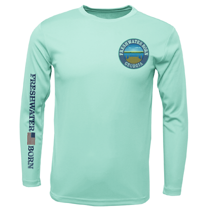 Saltwater Born Georgia Freshwater Born "All For Rum and Rum For All" Men's Long Sleeve UPF 50+ Dry - Fit Shirt - Angler's Pro Tackle & Outdoors