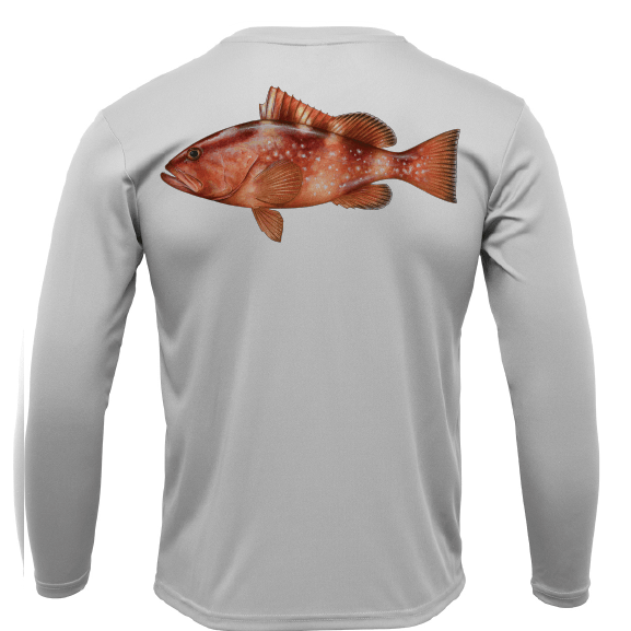 Saltwater Born Grouper Long Sleeve UPF 50+ Dry - Fit Shirt - Angler's Pro Tackle & Outdoors