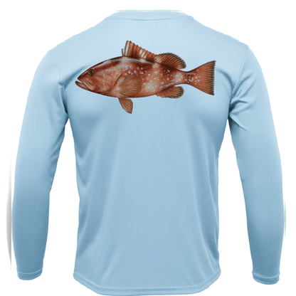 Saltwater Born Grouper Long Sleeve UPF 50+ Dry - Fit Shirt - Angler's Pro Tackle & Outdoors