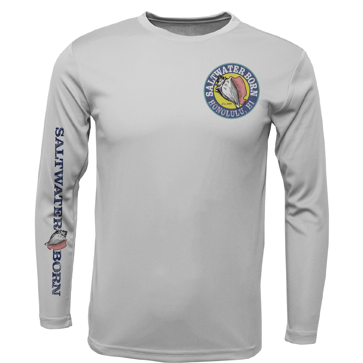 Saltwater Born Honolulu, HI Kraken Long Sleeve UPF 50+ Dry - Fit Shirt - Angler's Pro Tackle & Outdoors