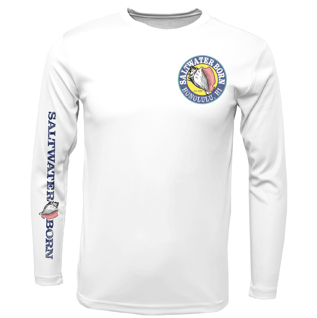 Saltwater Born Honolulu, HI Kraken Long Sleeve UPF 50+ Dry - Fit Shirt - Angler's Pro Tackle & Outdoors