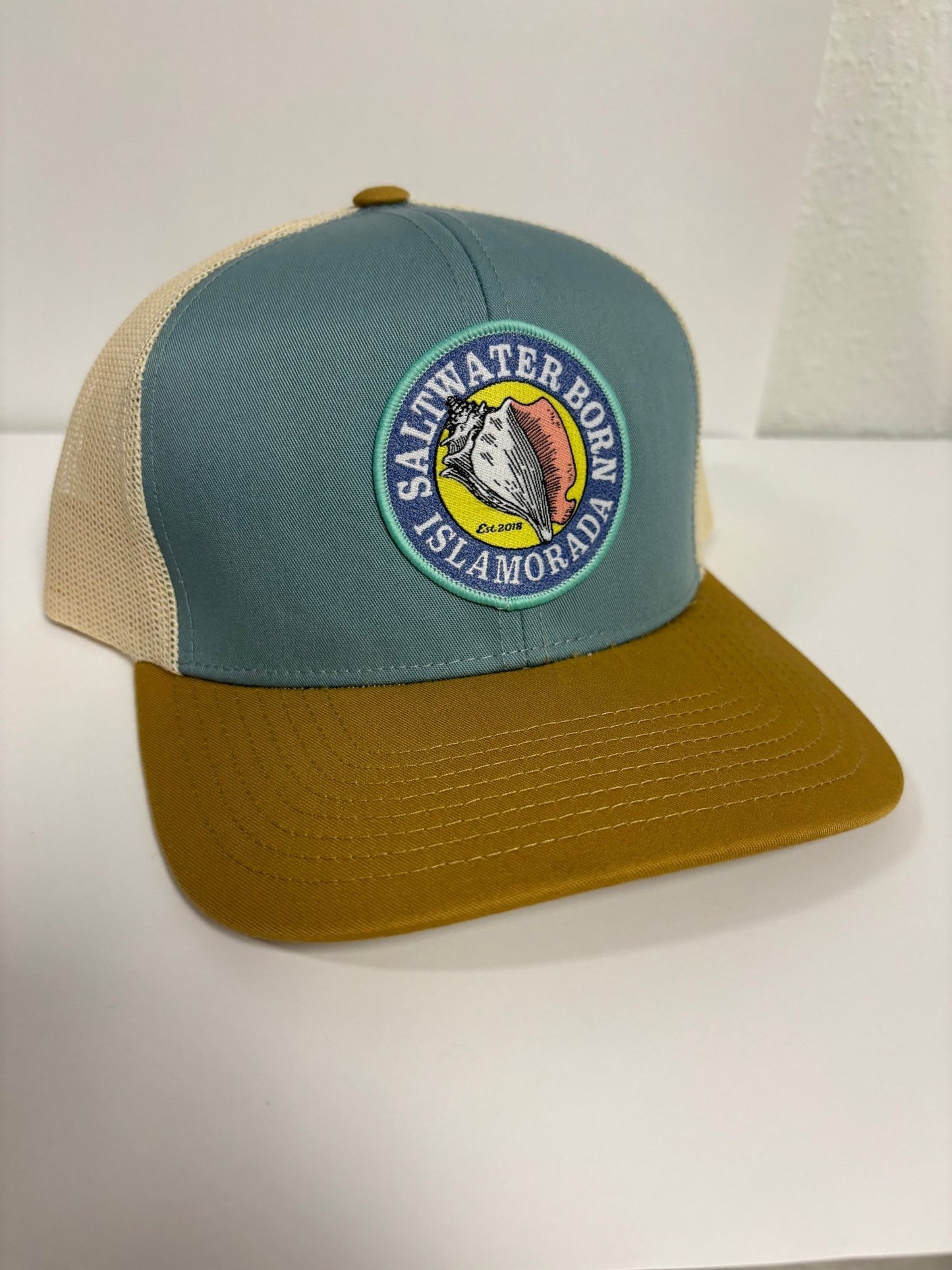 Saltwater Born Islamorada Structured Mesh Trucker Hat - Angler's Pro Tackle & Outdoors