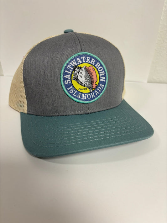 Saltwater Born Islamorada Structured Mesh Trucker Hat - Angler's Pro Tackle & Outdoors