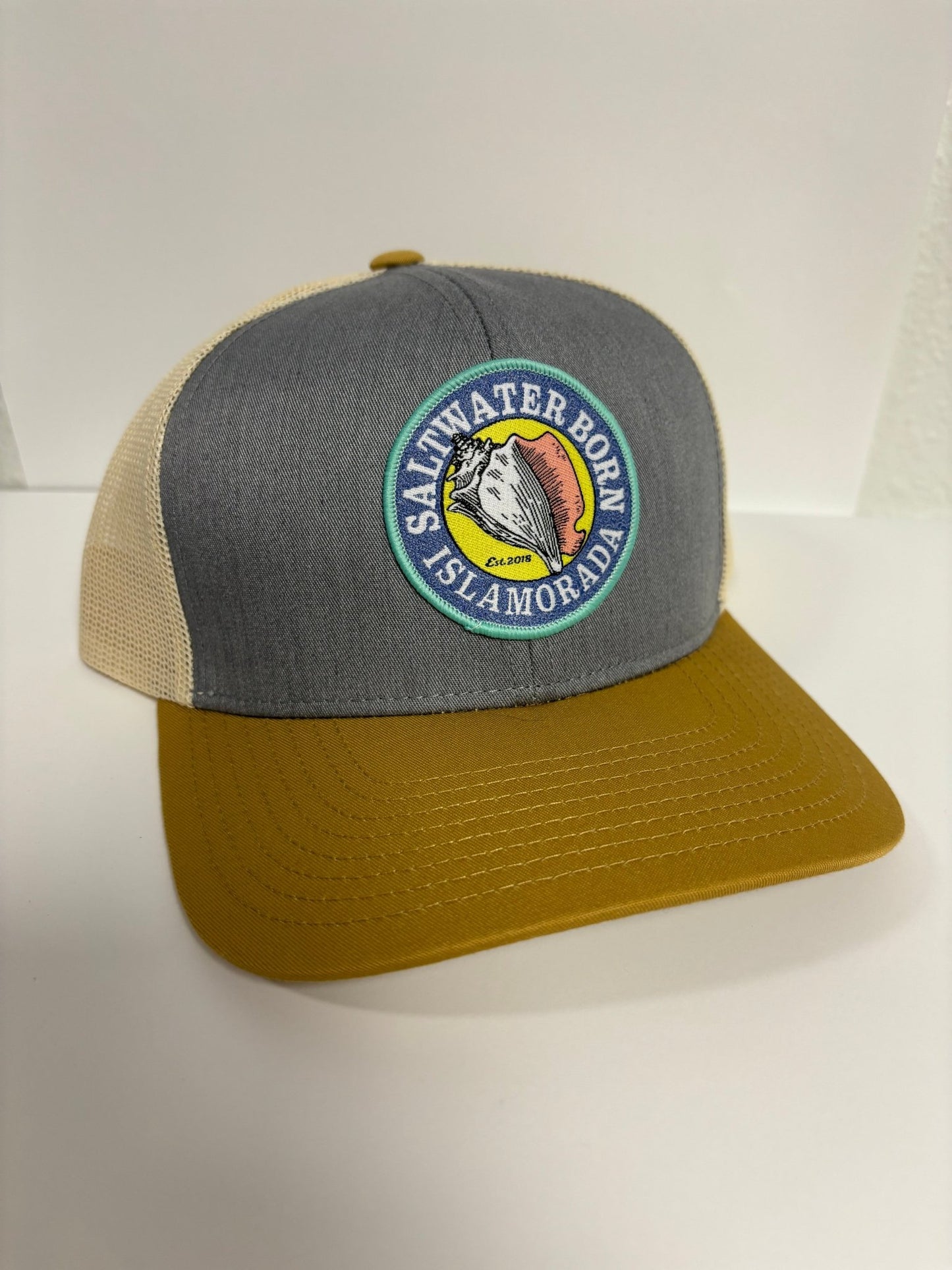 Saltwater Born Islamorada Structured Mesh Trucker Hat - Angler's Pro Tackle & Outdoors