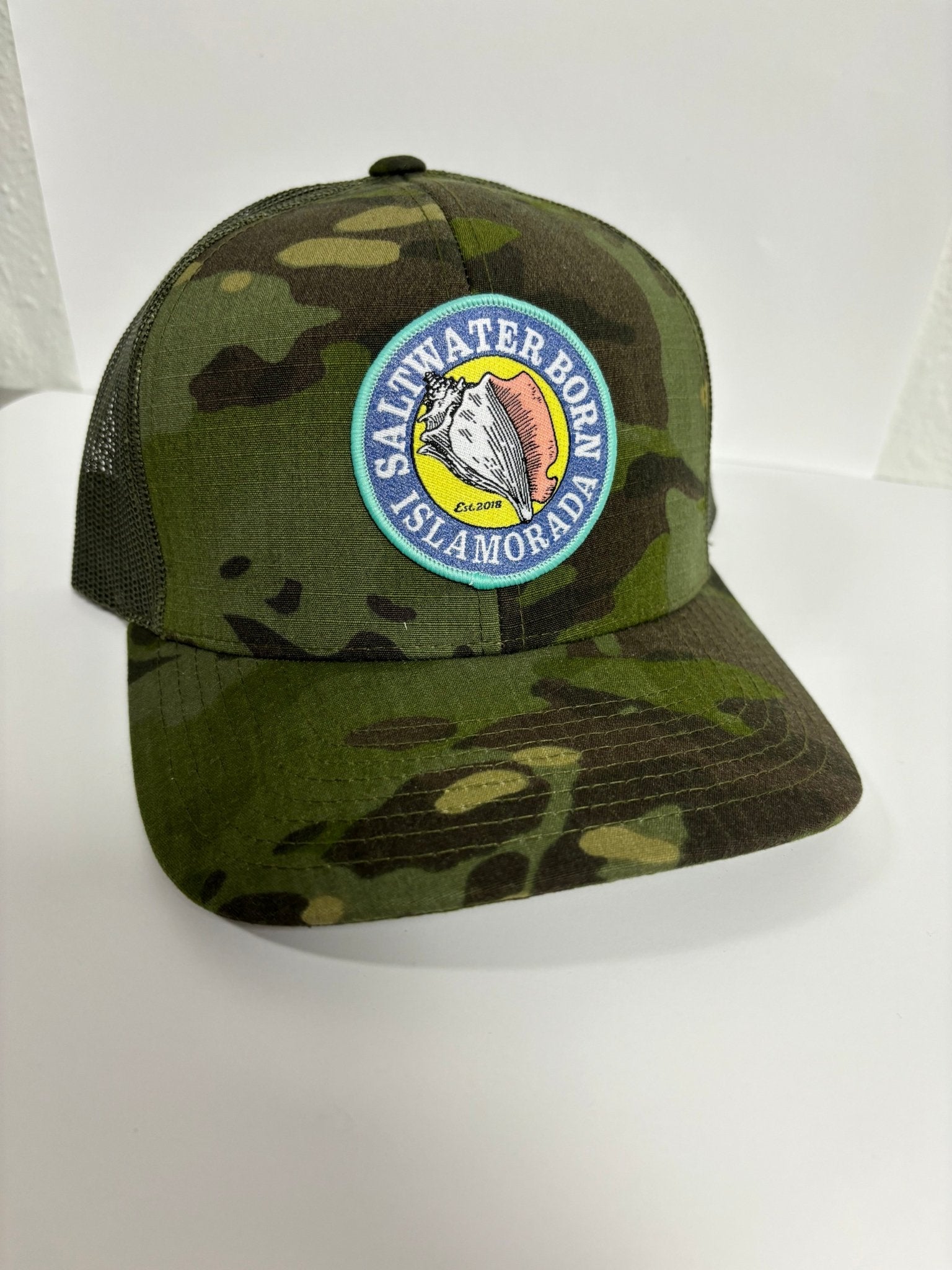 Saltwater Born Islamorada Structured Mesh Trucker Hat - Angler's Pro Tackle & Outdoors