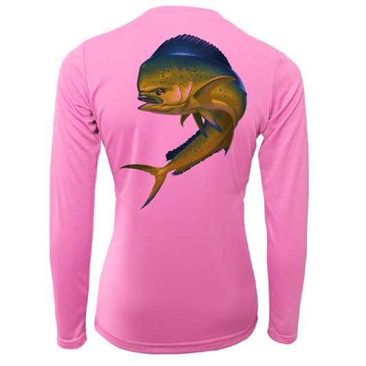 Saltwater Born Key West Action Mahi Women's Long Sleeve UPF 50+ Dry - Fit Shirt - Angler's Pro Tackle & Outdoors