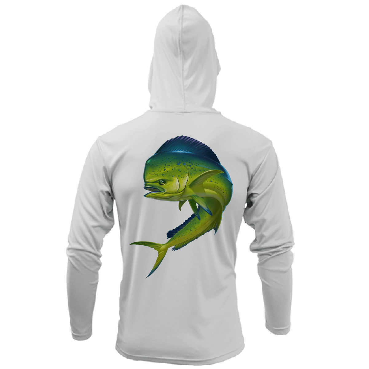 Saltwater Born Key West, FL Action Mahi Long Sleeve UPF 50+ Dry - Fit Hoodie - Angler's Pro Tackle & Outdoors