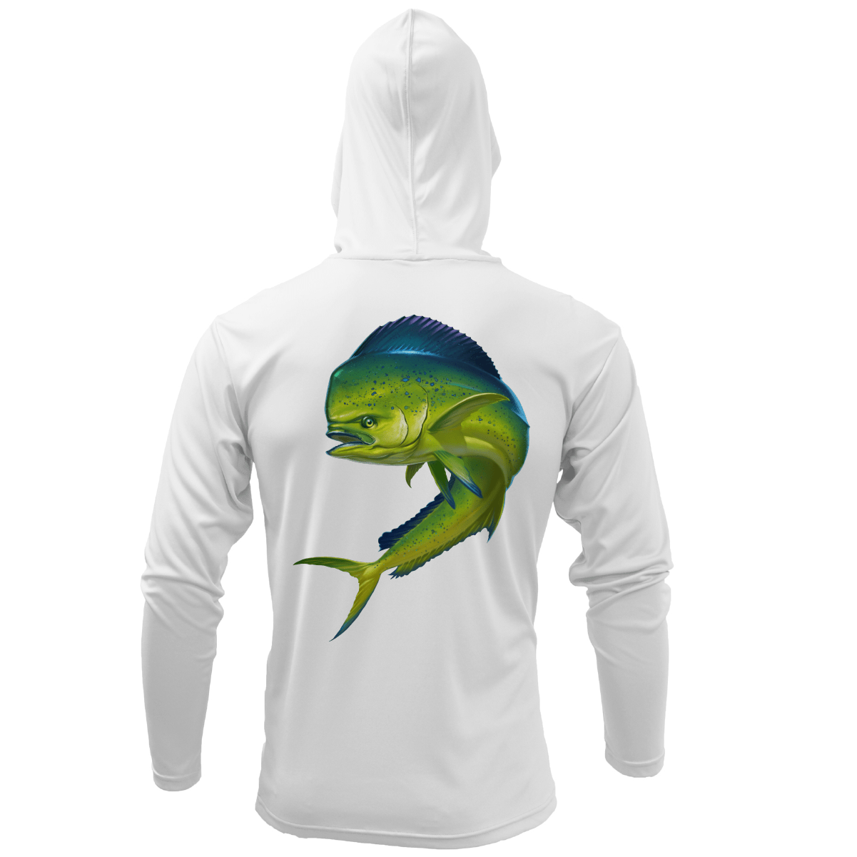 Saltwater Born Key West, FL Action Mahi Long Sleeve UPF 50+ Dry - Fit Hoodie - Angler's Pro Tackle & Outdoors