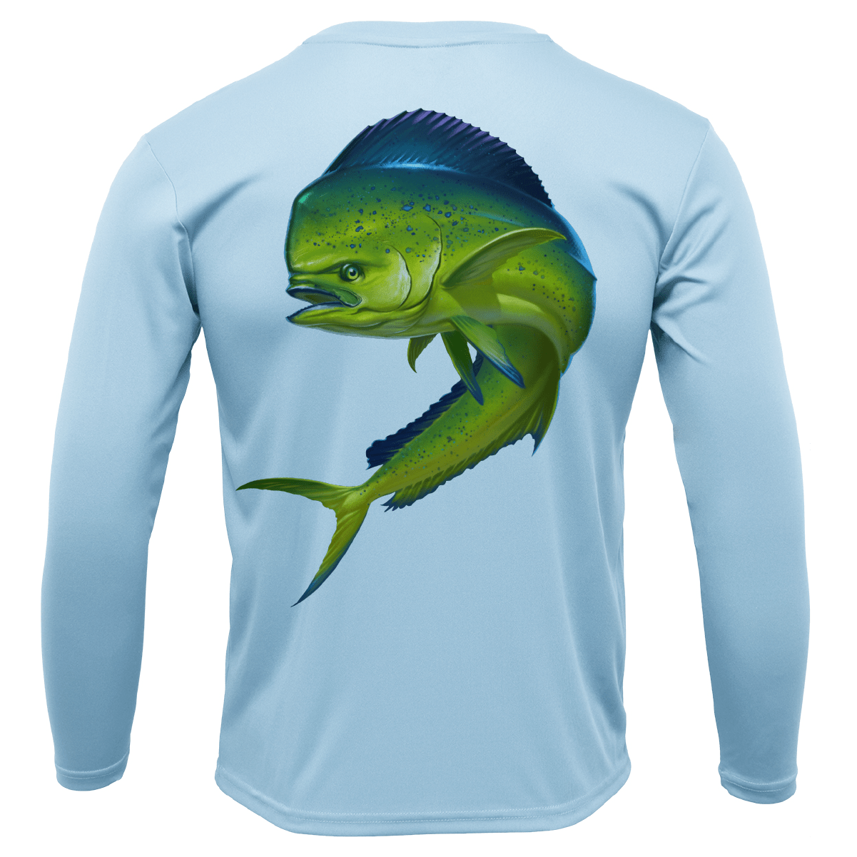 Saltwater Born Key West, FL Action Mahi Long Sleeve UPF 50+ Dry - Fit Shirt - Angler's Pro Tackle & Outdoors