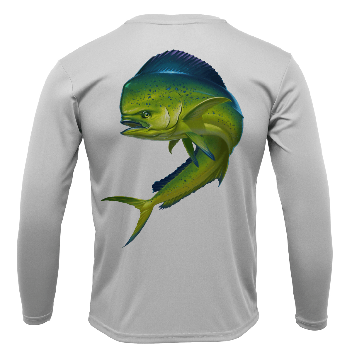 Saltwater Born Key West, FL Action Mahi Long Sleeve UPF 50+ Dry - Fit Shirt - Angler's Pro Tackle & Outdoors