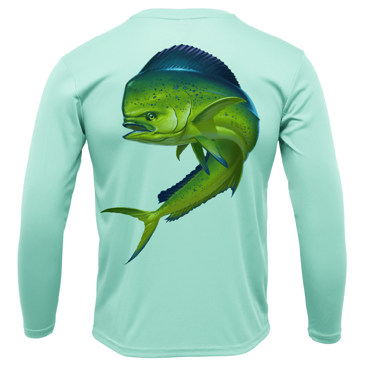 Saltwater Born Key West, FL Action Mahi Long Sleeve UPF 50+ Dry - Fit Shirt - Angler's Pro Tackle & Outdoors