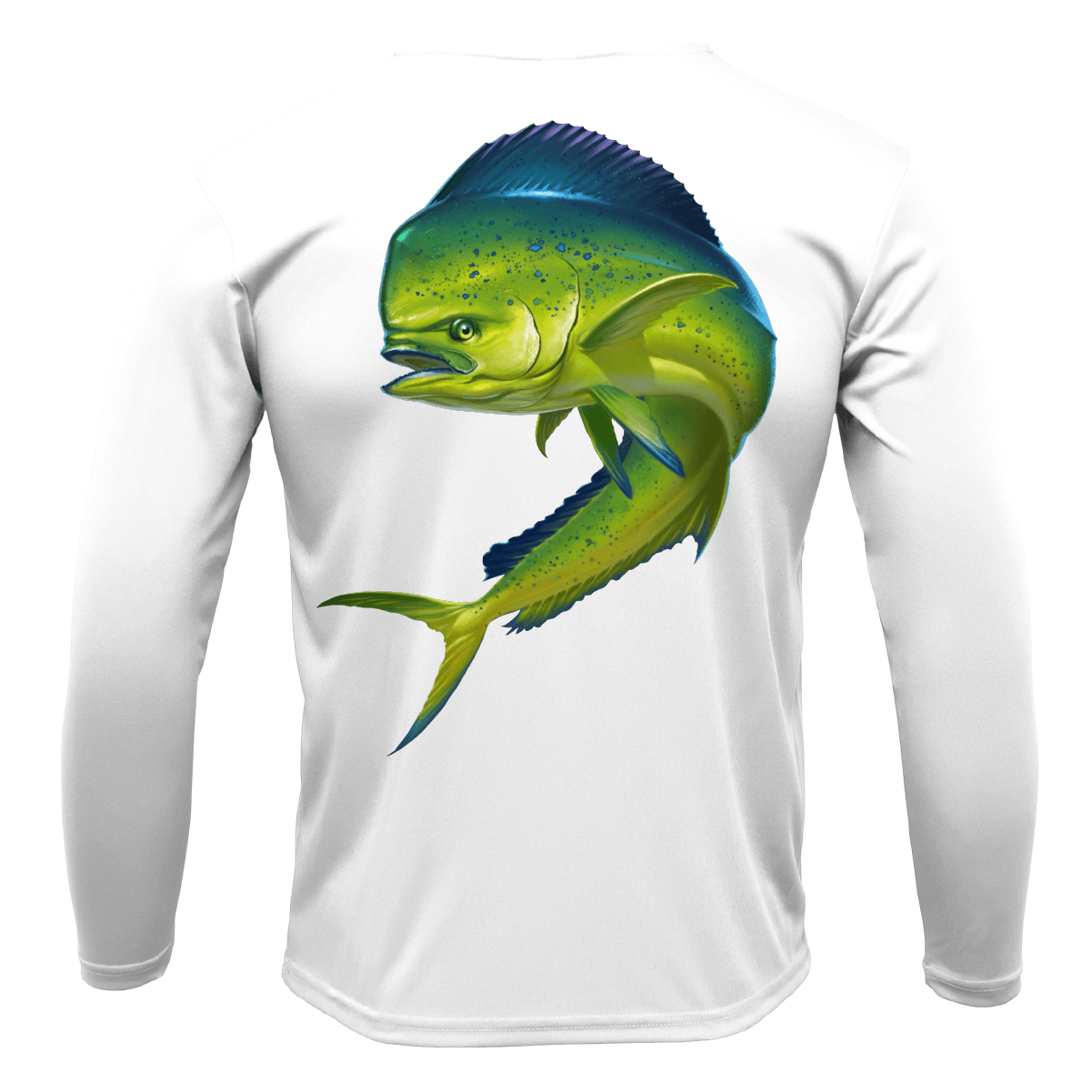 Saltwater Born Key West, FL Action Mahi Long Sleeve UPF 50+ Dry - Fit Shirt - Angler's Pro Tackle & Outdoors