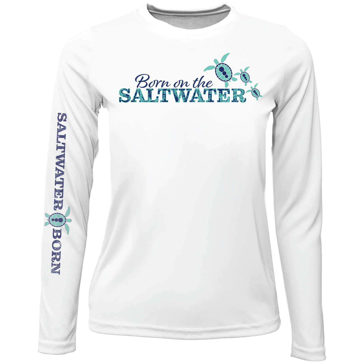 Saltwater Born Key West, FL "Born On The Saltwater" Girl's Long Sleeve UPF 50+ Dry - Fit Shirt - Angler's Pro Tackle & Outdoors