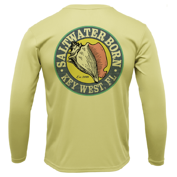 Saltwater Born Key West, FL Hogfish Diver Long Sleeve UPF 50+ Dry - Fit Shirt - Angler's Pro Tackle & Outdoors