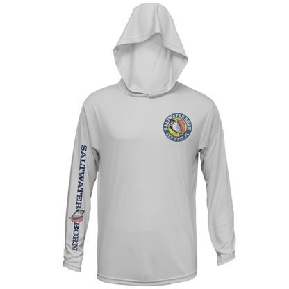 Saltwater Born Key West, FL Island Time Long Sleeve UPF 50+ Dry - Fit Hoodie - Angler's Pro Tackle & Outdoors