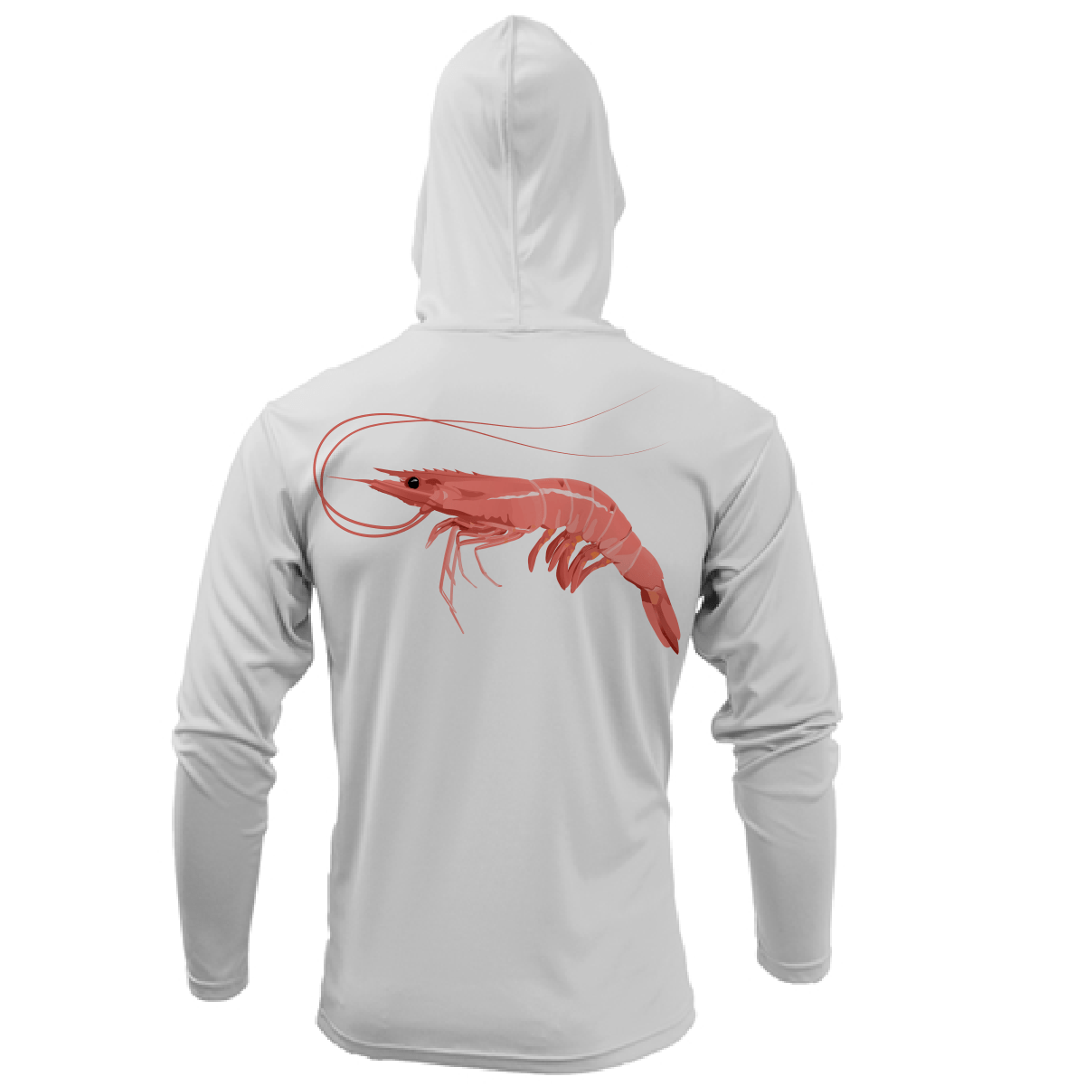 Saltwater Born Key West, FL Jumbo Shrimp Long Sleeve UPF 50+ Dry - Fit Hoodie - Angler's Pro Tackle & Outdoors