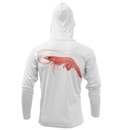 Saltwater Born Key West, FL Jumbo Shrimp Long Sleeve UPF 50+ Dry - Fit Hoodie - Angler's Pro Tackle & Outdoors