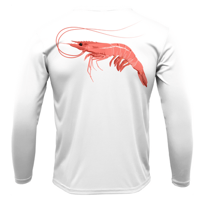 Saltwater Born Key West, FL Jumbo Shrimp Long Sleeve UPF 50+ Dry - Fit Shirt - Angler's Pro Tackle & Outdoors