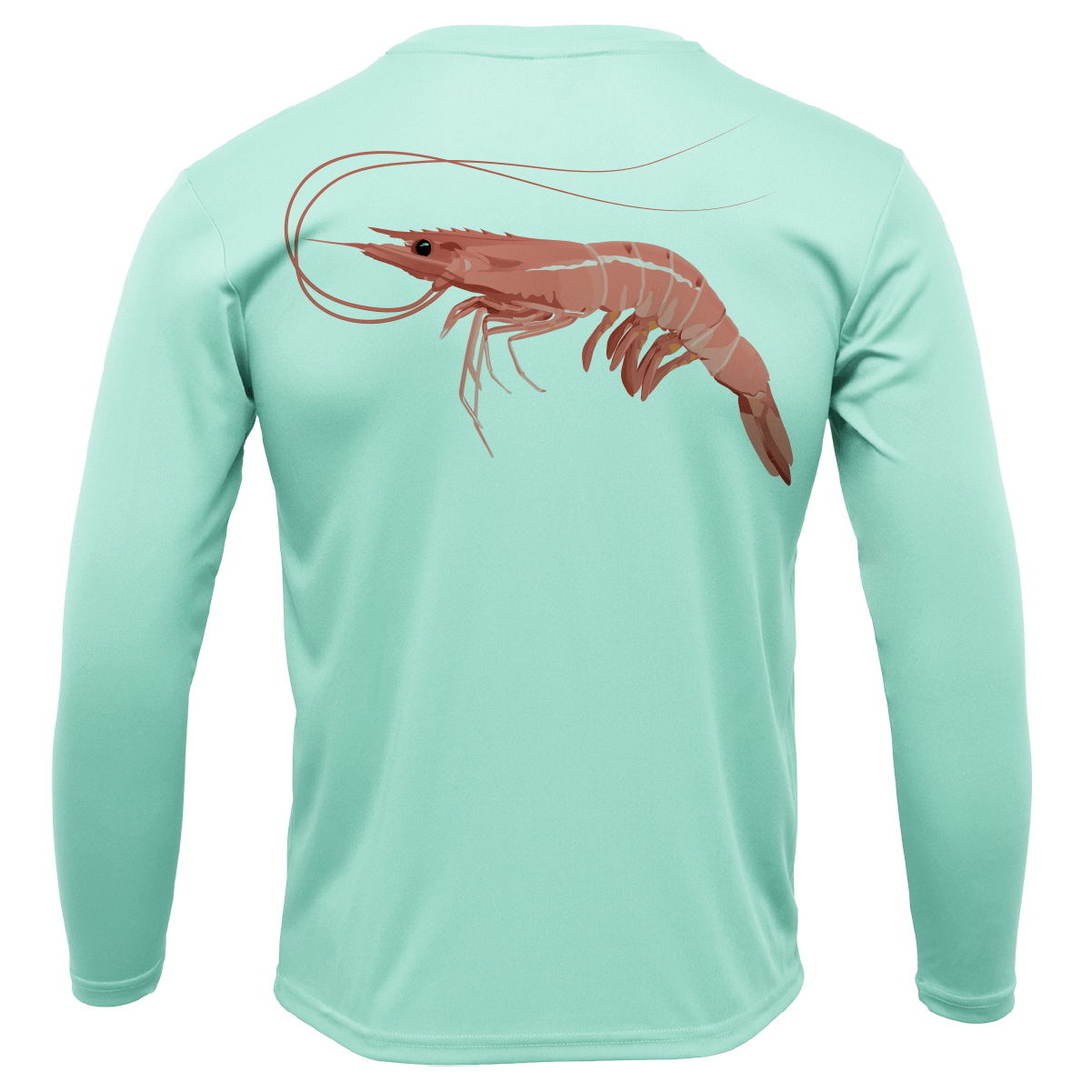 Saltwater Born Key West, FL Jumbo Shrimp Long Sleeve UPF 50+ Dry - Fit Shirt - Angler's Pro Tackle & Outdoors